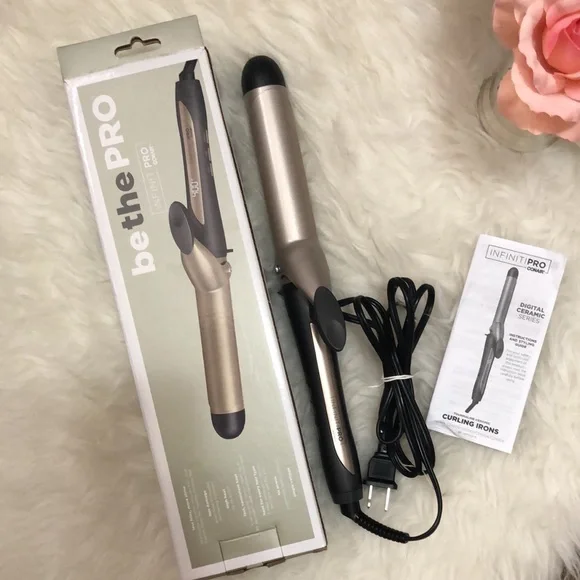 CONAIR • InfinitiPro Be the Pro Tourmaline Ceramic Curling Iron Gold & Black - Picture 9 of 16
